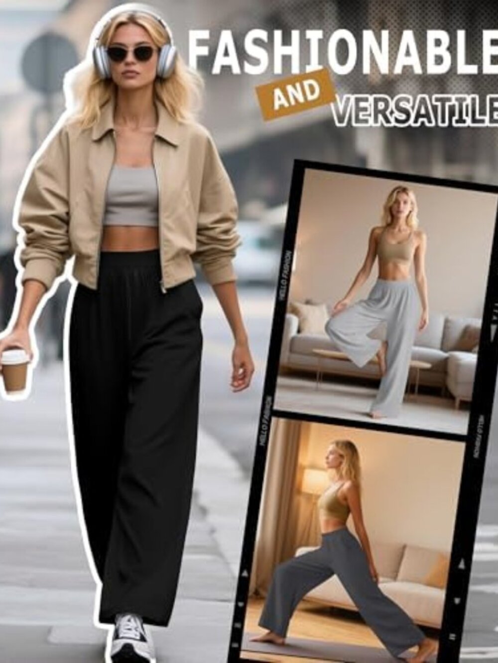 Cozy 3-Pack Women's Lounge Pants | Comfy Sweatpants for Relaxing & Home Wear - Picture 2 of 5